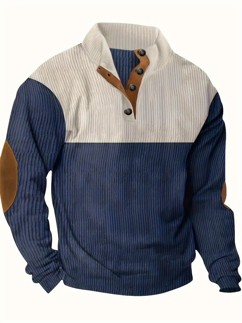 Stylischer Color-Block Pullover