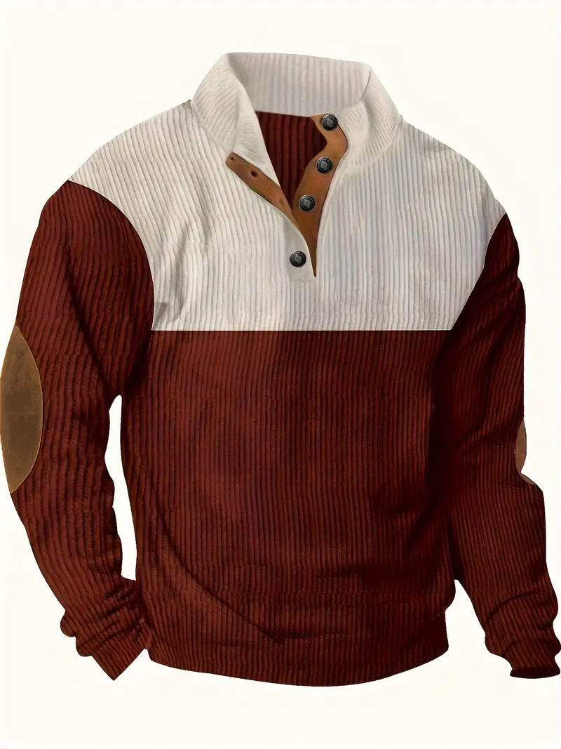 Stylischer Color-Block Pullover