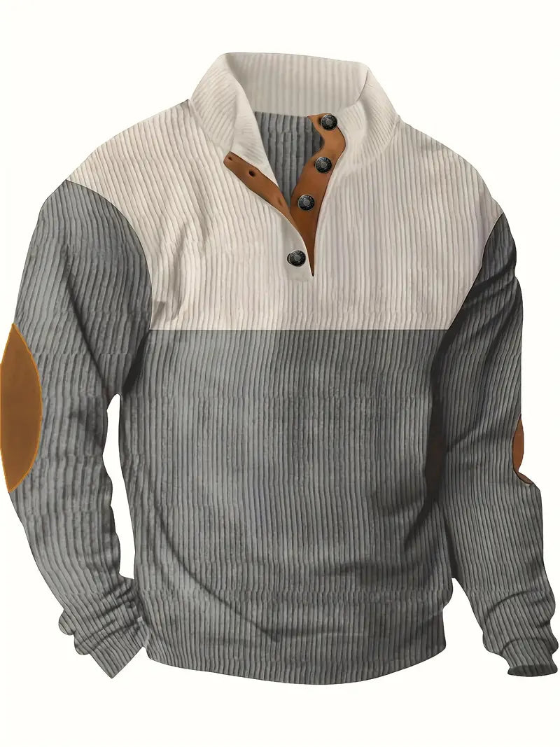 Stylischer Color-Block Pullover