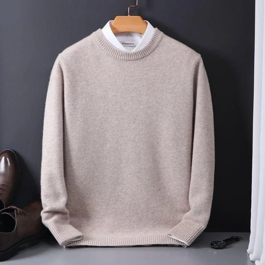 Cashmere Rundhals-Pullover