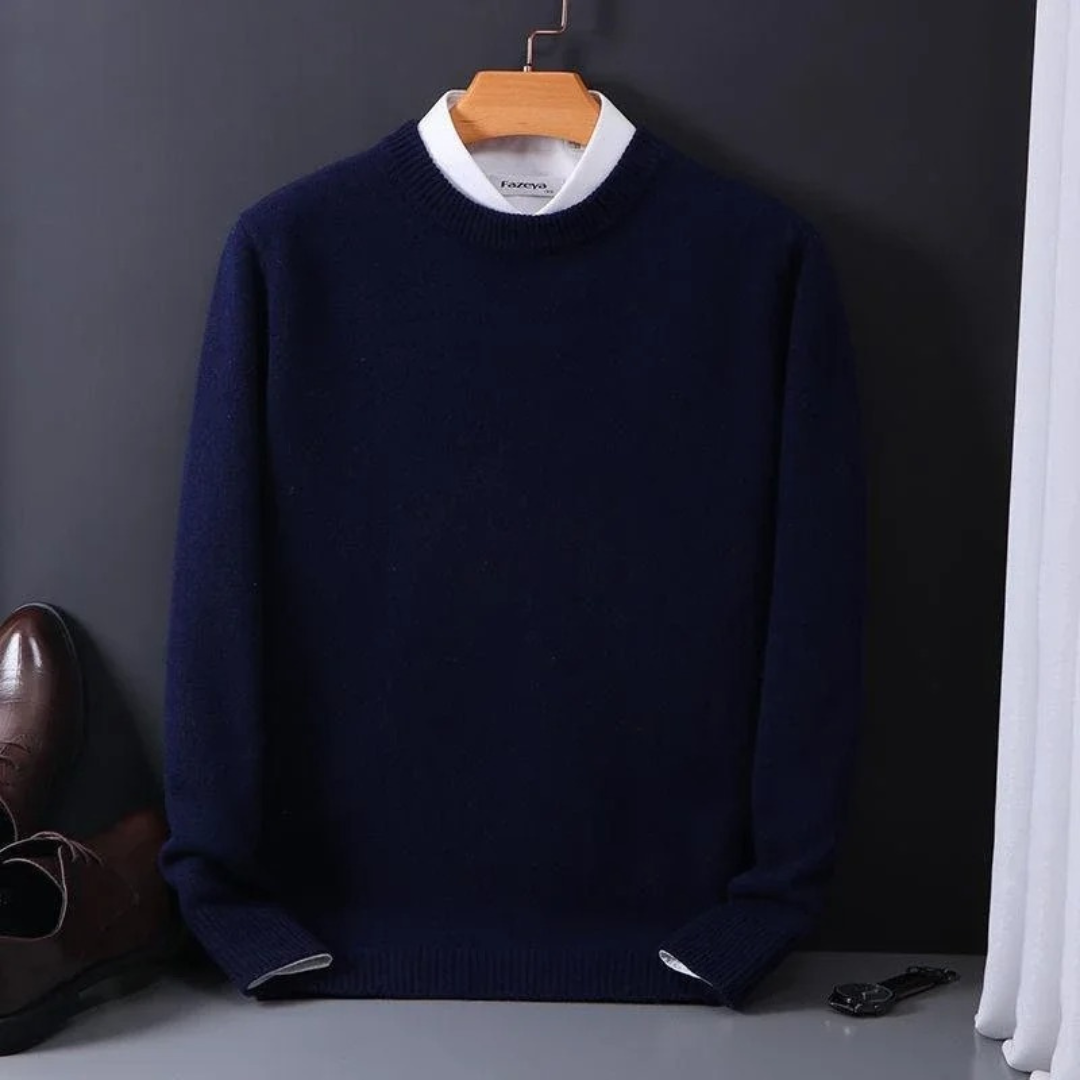 Cashmere Rundhals-Pullover