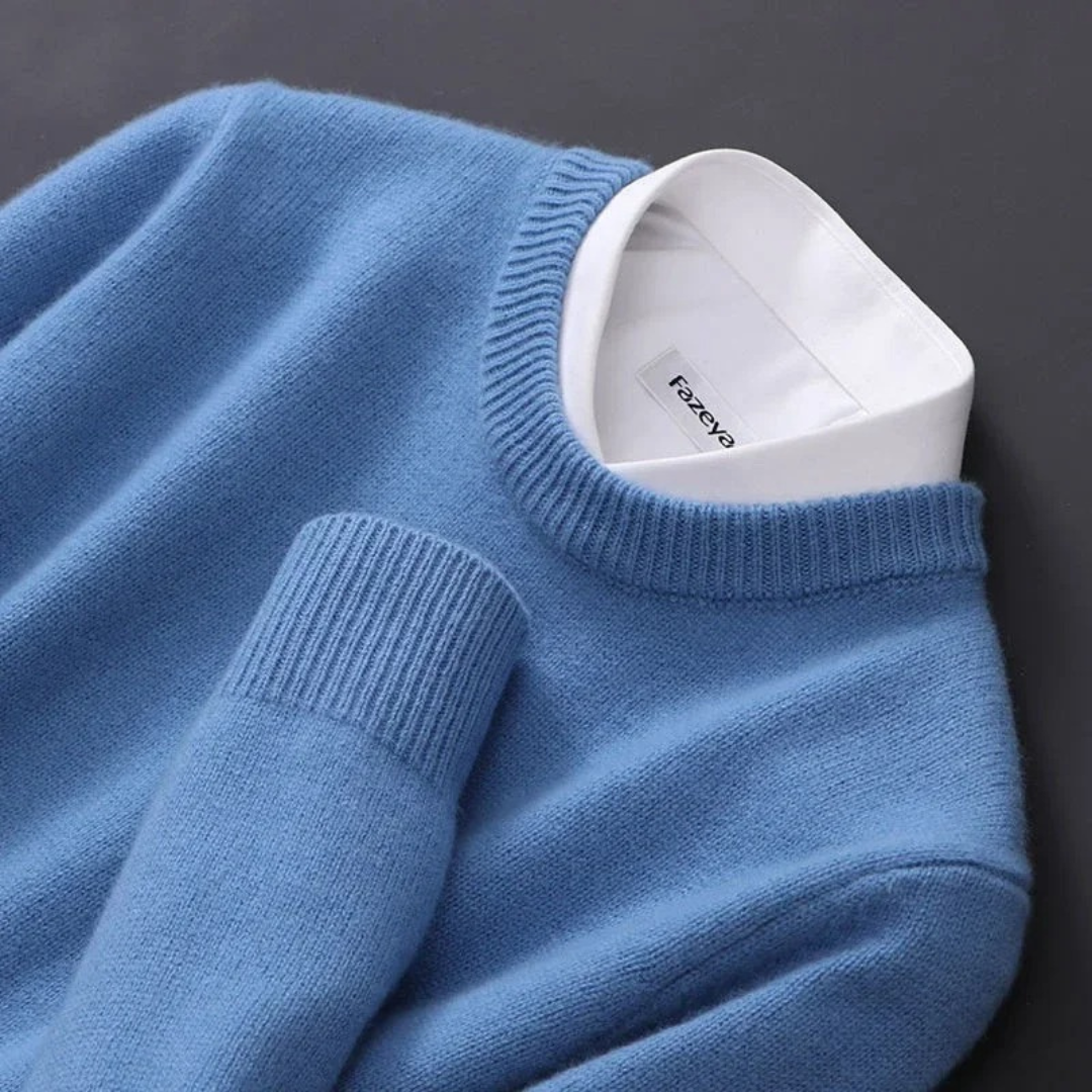 Cashmere Rundhals-Pullover