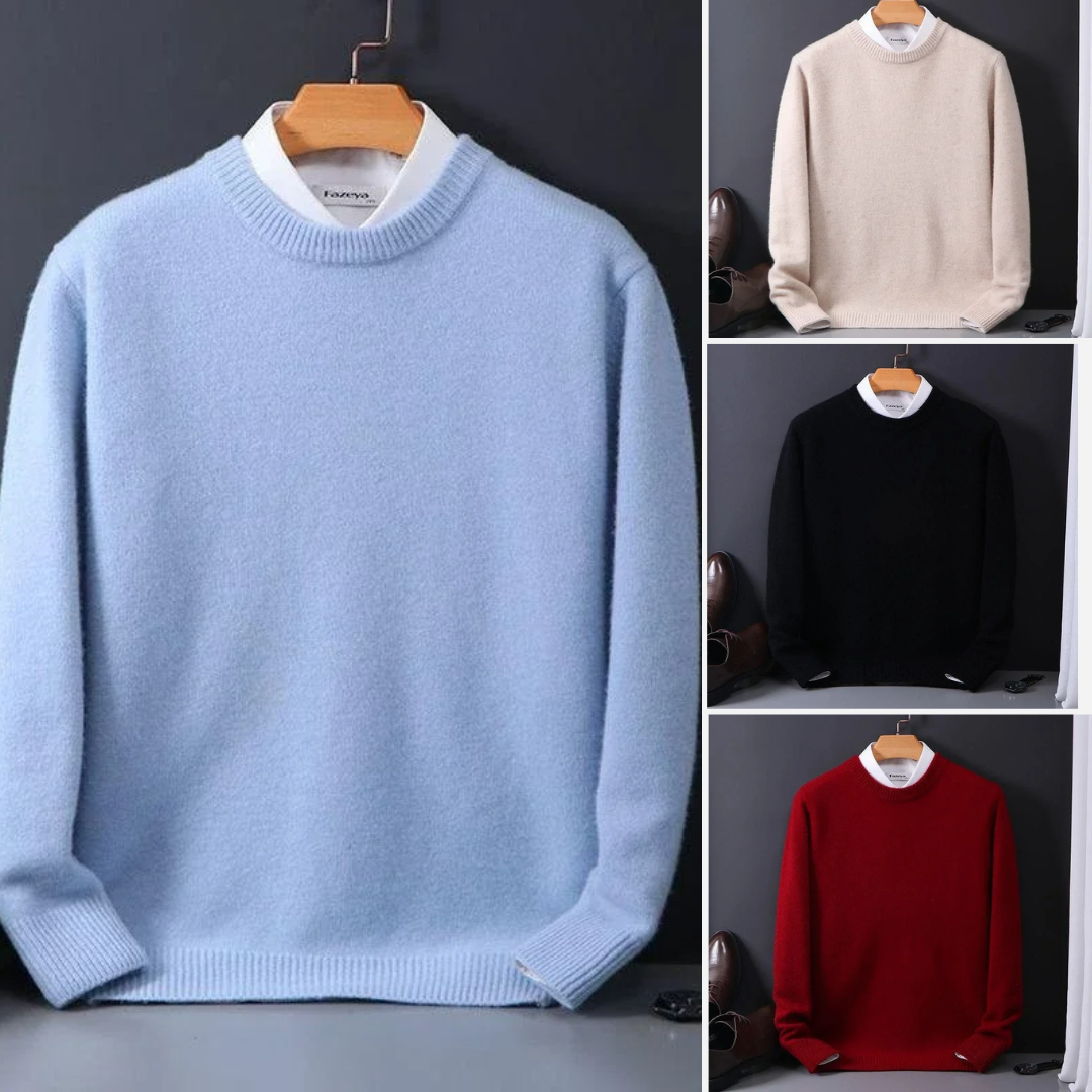 Cashmere Rundhals-Pullover