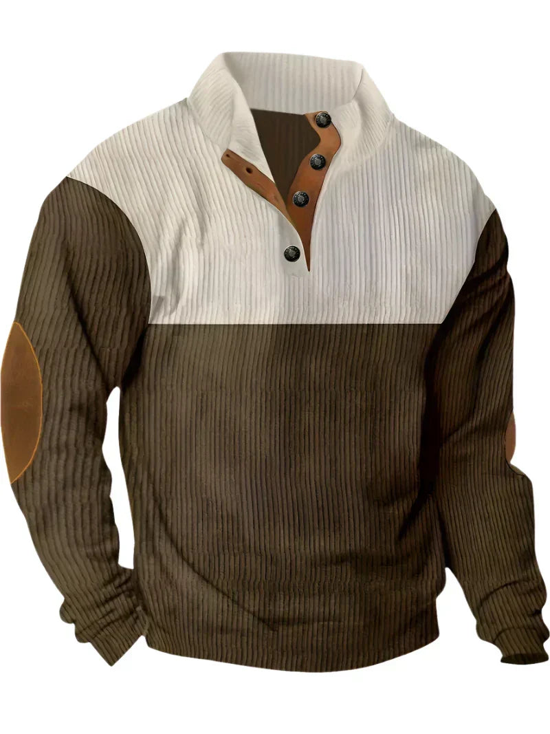 Stylischer Color-Block Pullover